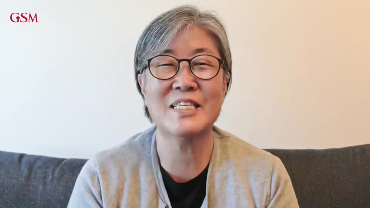 Missionary Yangsook Seo sharing about ministry at Grace Home in Thailand